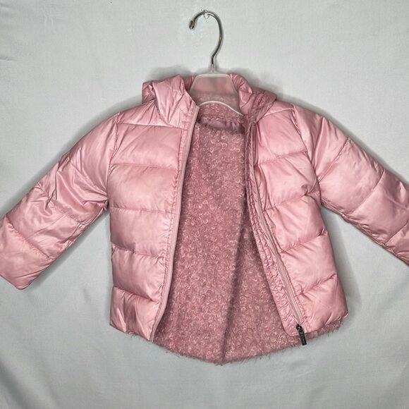 Habitual Kid Double Layer Pink Puff/Fuzzy Jacket. 24 Months. - Picture 7 of 14